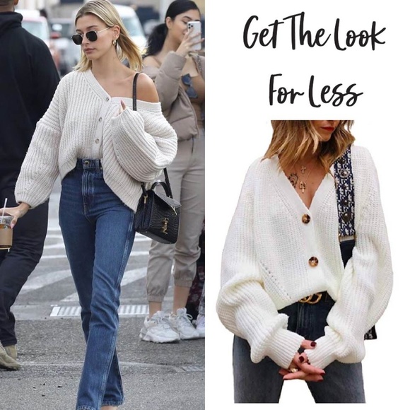 hailey bieber cardigan